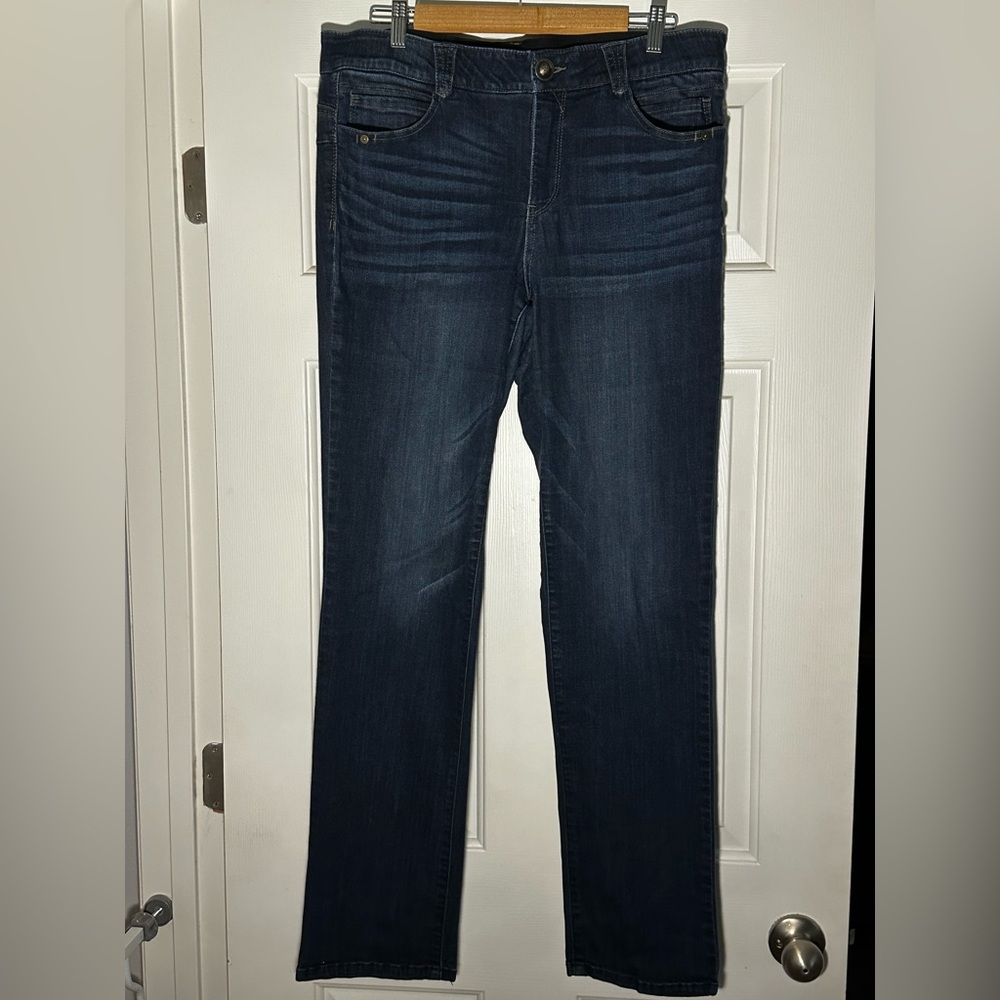 Democracy Blue Straight-Leg Denim Jeans